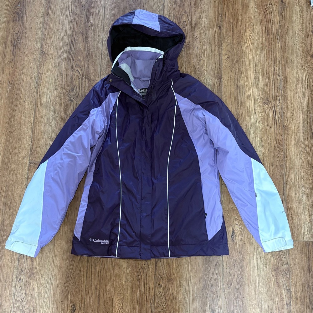 Columbia XCO Storm Dry Interchange 2 in 1 Jacket Purple Womens M Ski Snow Coat